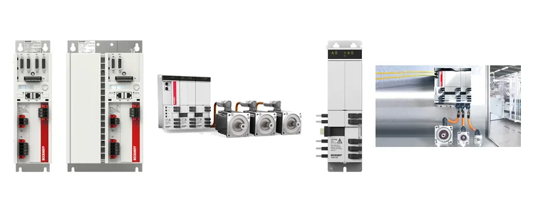 Коллаж Beckhoff Servo Drives и приводов AX